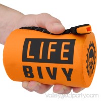 Life Bivy Emergency Sleeping Bag Thermal Bivvy - Use as Emergency Bivy Bag, Survival Sleeping Bag, Mylar Emergency Blanket, Survival Gear - Includes Nylon Sack with Survival Whistle + Paracord String   